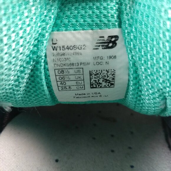New Balance 1540 V2 Womens Size 8.5 WIDE Shoes Gray Teal Lace Up Athletic USA - Picture 3 of 12